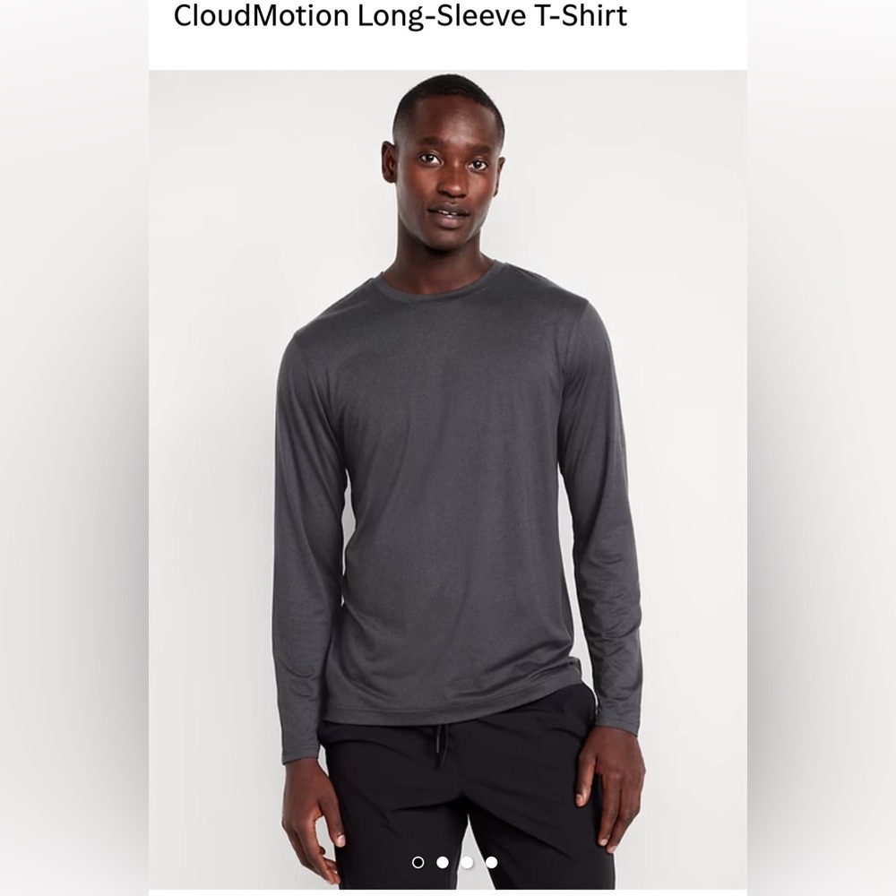 NWT Old Navy Mens Cloudmotion Longsleeve tshirt 2pack